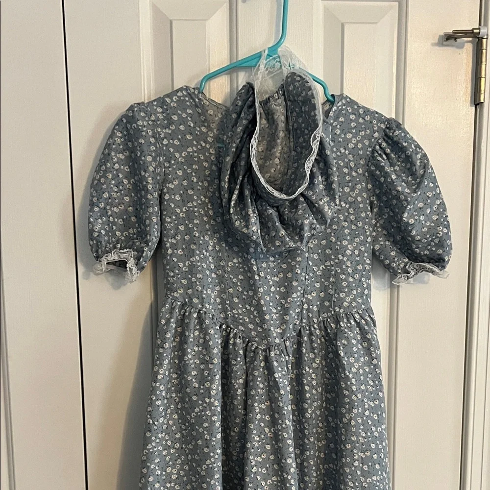 Amazon Kids Blue Floral Prairie Dress Costume